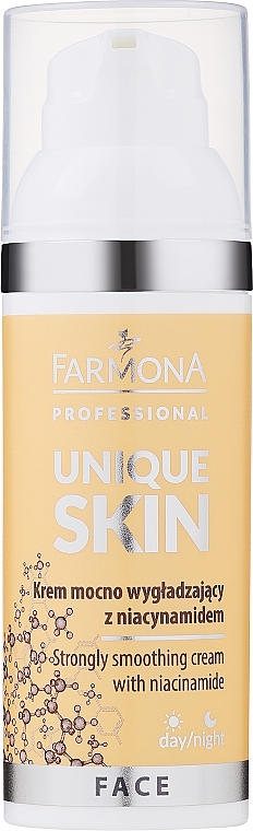 Krem wygładzający z niacynamidem - Farmona Professional Unique Skin Strongly Smoothing Cream With Niacinamide