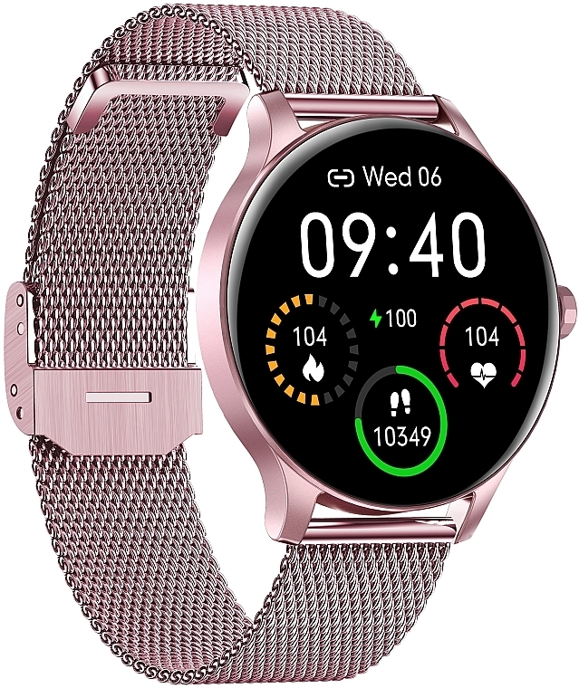 Smartwatch damski, bransoleta w kolorze różowego złota - Garett Smartwatch Classy — Zdjęcie N3