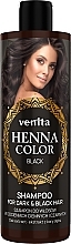 Szampon do pielęgnacji ciemnych i czarnych włosów z ekstraktem z kory dębu - Venita Henna Color Shampoo Black — Zdjęcie N1