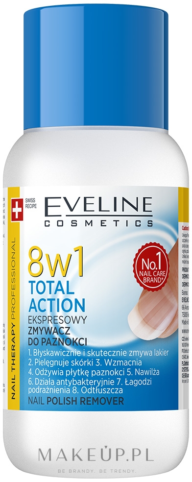 Multifunkcyjny ekspresowy zmywacz do paznokci 8 w 1 - Eveline Cosmetics Nail Therapy Professional  — Zdjęcie 150 ml
