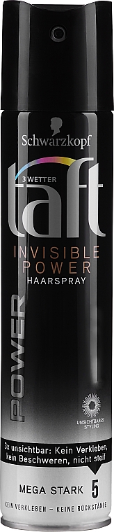 Lakier do włosów Megamocne niewidzialne utrwalenie - Taft Invisible Power — Zdjęcie N3