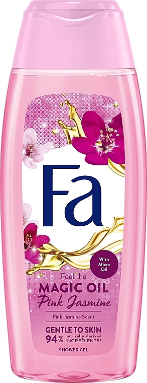 Żel pod prysznic z mikroolejkami o zapachu różowego jaśminu - Fa Magic Oil — Zdjęcie N1