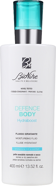 Multiaktywny nawilżający fluid do ciała - BioNike Defence Body Hydraboost Multi-Acive Moisturisation Fluid — Zdjęcie N1