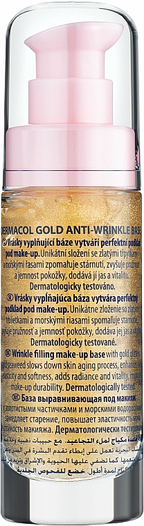 Odmładzająca baza pod makijaż Aktywne złoto - Dermacol Base Gold Anti-Wrinkle — Zdjęcie N3