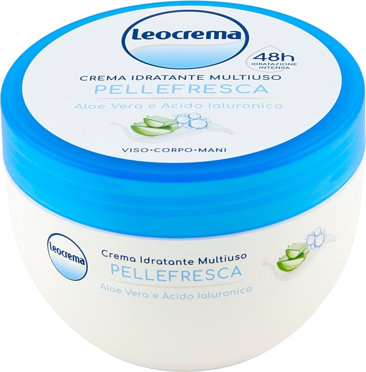 Krem do ciała z aloesem - Leocrema Cream Face Body Hands With Aloe Vera and Hyaluronic Acid — Zdjęcie N2