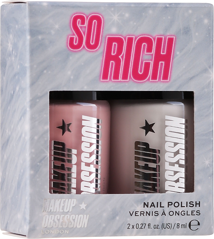 Zestaw lakierów (nail/polish 2 x 8 ml) - Makeup Obsession Nail Duo Gift Set — Zdjęcie N1