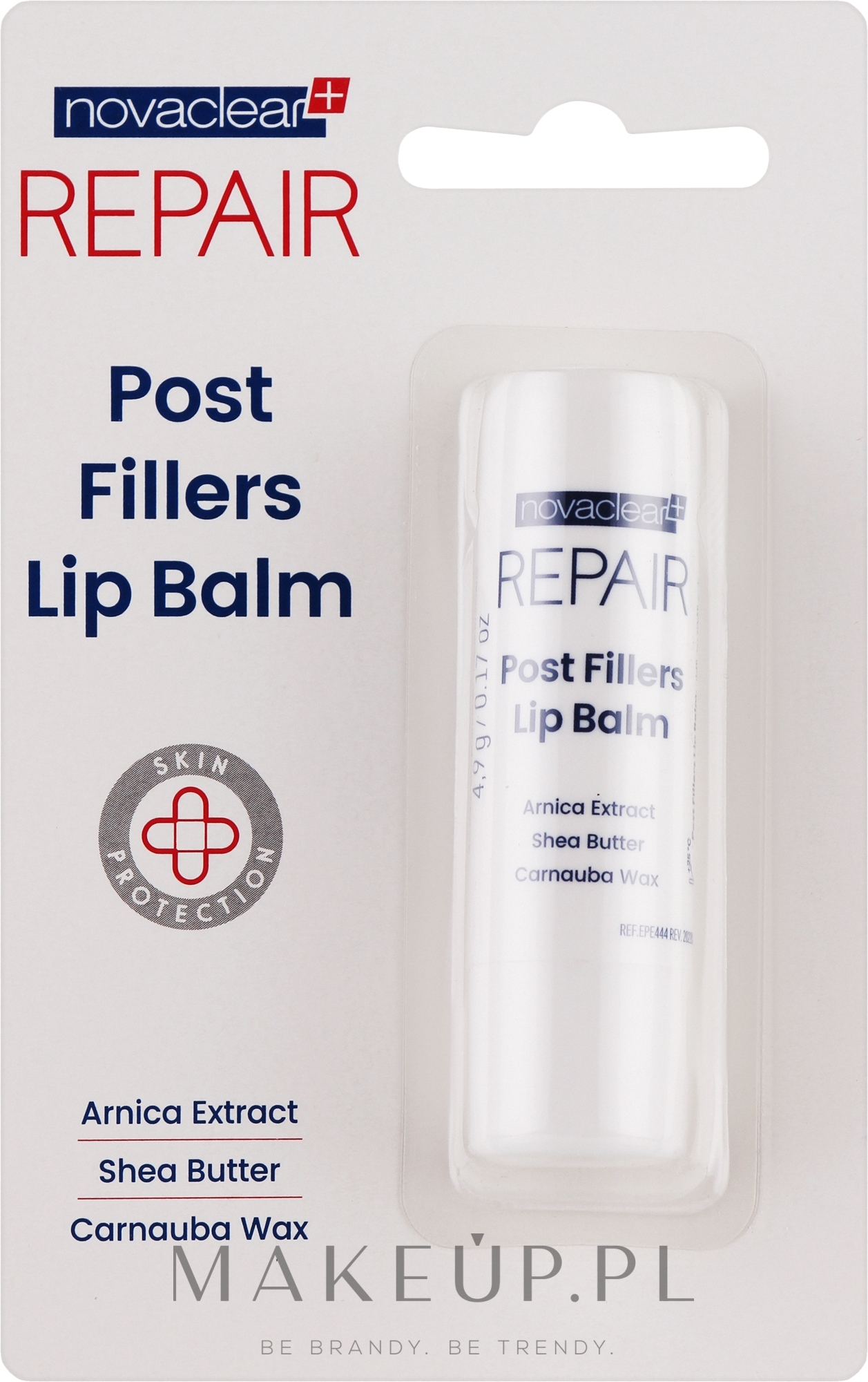 Balsam do ust po zabiegach wypełniających - Novaclear Repair Post Fillers Lip Balm — Zdjęcie 4.9 g