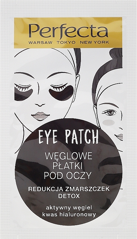WYPRZEDAŻ Węglowe płatki pod oczy redukujące zmarszczki - Dax Cosmetics Perfecta Eye Patch * — Zdjęcie N1