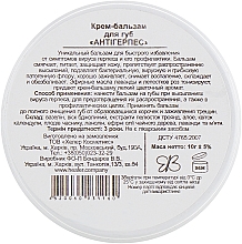 Balsam przeciw opryszczce z olejkiem z melisy - Healer Cosmetics — Zdjęcie N3