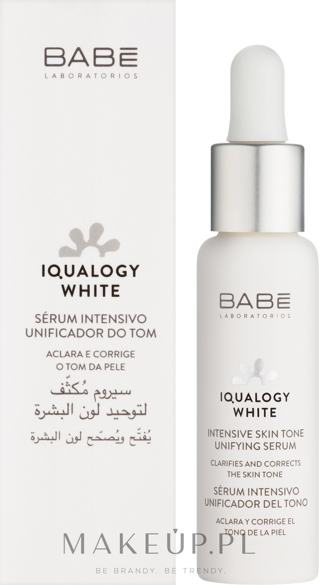 Intensywne serum wygładzające koloryt skóry - Babe Laboratorios Iqualogy White Intensive Skin Tone Unifying Serum — Zdjęcie 30 ml