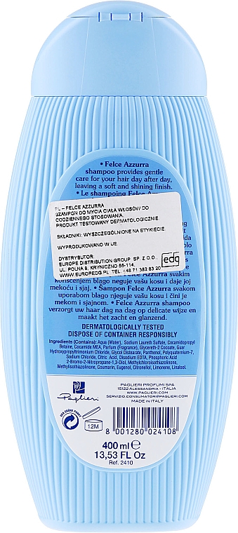 Szampon dla całej rodziny - Paglieri Azzurra Family Pack Shampoo — Zdjęcie N2