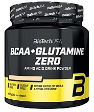 Kompleks aminokwasów i glutaminy w proszku o smaku cytrynowym - BioTechUSA BCAA + Glutamine Zero Lemon Amino Acid Drink Powder — Zdjęcie N1