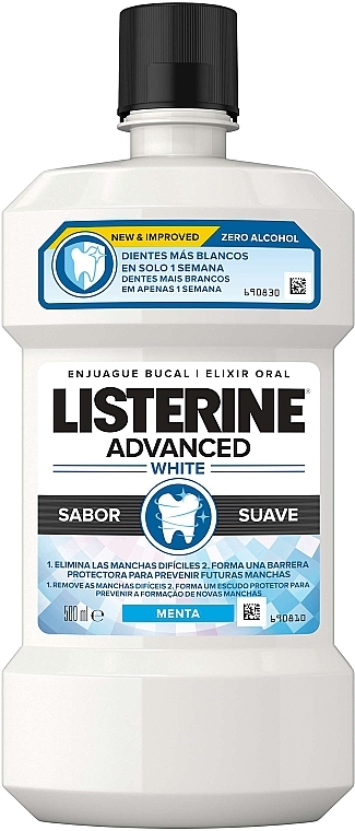 Nabłyszczacz - Listerine Advanced White Mouthwash — Zdjęcie N1