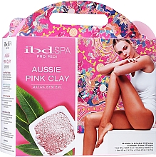 Kup Zestaw do pedicure'u w 4 krokach - IBD Spa Aussie Pink Clay Detox Intro Kit (soak/397g + scr/624g + mask/420ml + cr/420ml + cuticle/free/59ml + callus/free/118ml)