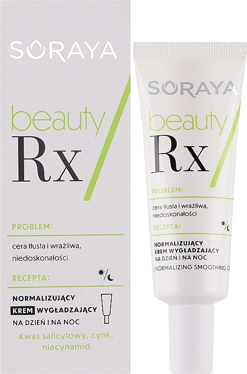 Normalizujący krem wygładzający do twarzy - Soraya Beauty Rx — Zdjęcie N2