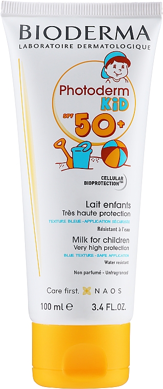 Wodoodporne mleczko przeciwsłoneczne dla dzieci SPF 50 - Bioderma Photoderm Kid Milk For Children