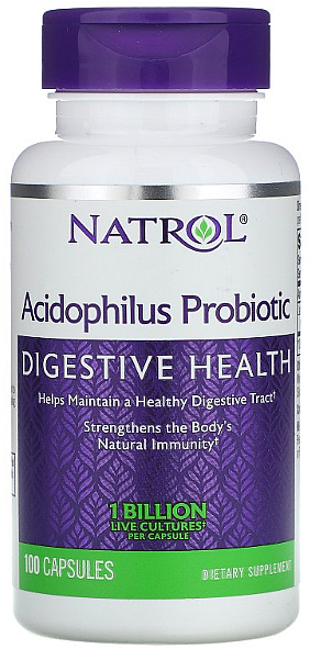Probiotyk Acidophilus w kapsułkach - Natrol Acidophilus Probiotic — Zdjęcie N1