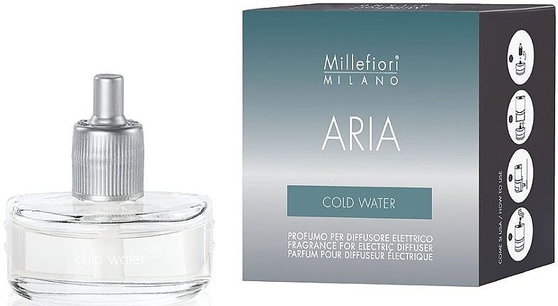 Wypełniacz do odświeżacza powietrza - Millefiori Milano Aria Cold Water Refill — Zdjęcie N1