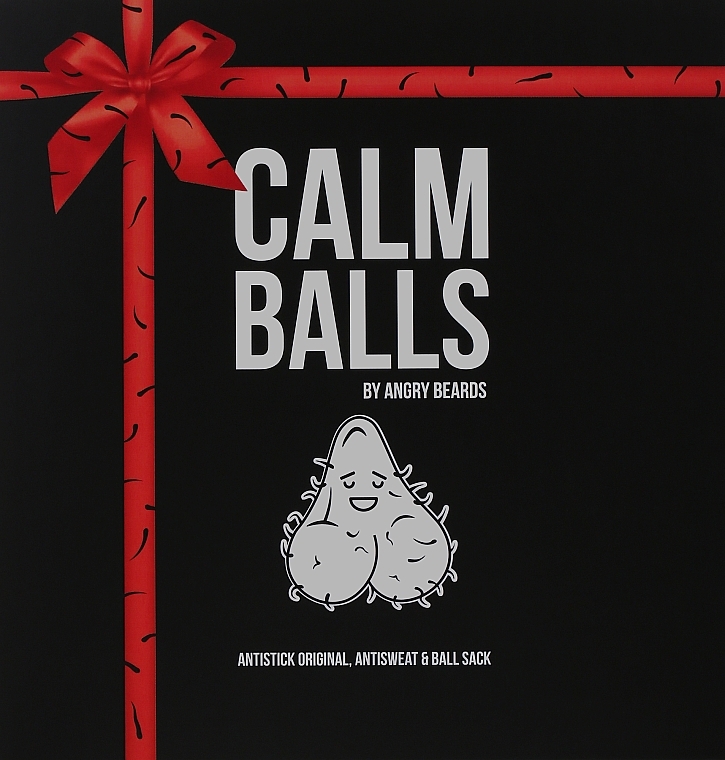 Zestaw - Angry Beards Calm Balls (deo/135g + cr/150ml + bag/1pc) — Zdjęcie N1