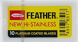 Kup Wymienne ostrza obosieczne do klasycznej maszynki do golenia 81-S, 10 szt. - Feather 81-S Hi-stainles