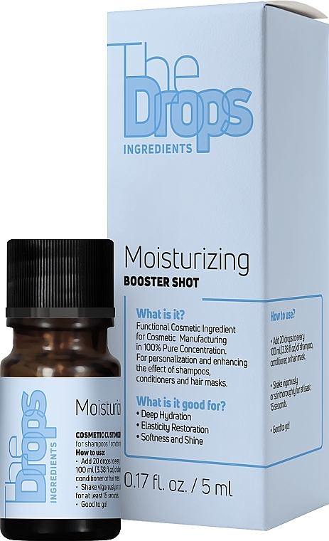 Kompleks nawilżający do włosów - Pharma Group Laboratories The Drops Moisturising Booster Shot — Zdjęcie N3