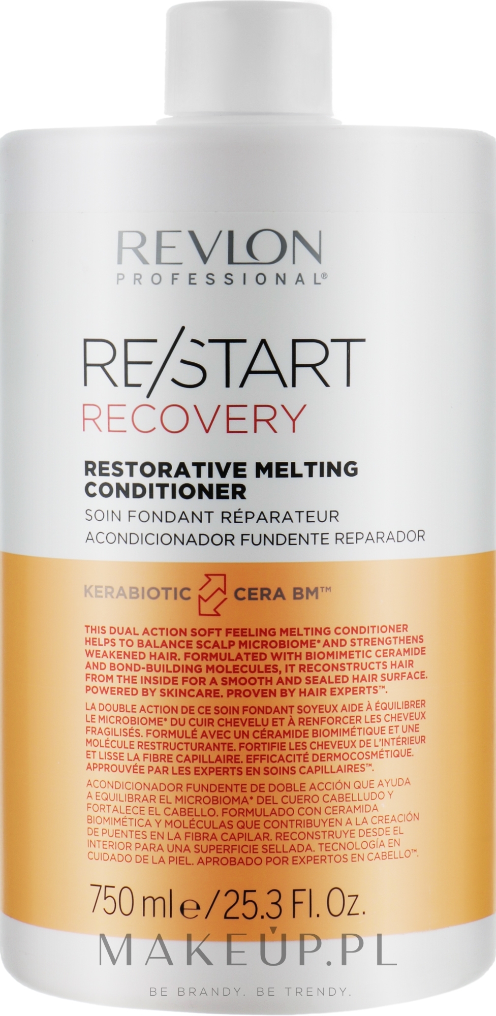 Regenerująca odżywka do włosów - Revlon Professional Restart Recovery Restorative Melting Conditioner — Zdjęcie 750 ml