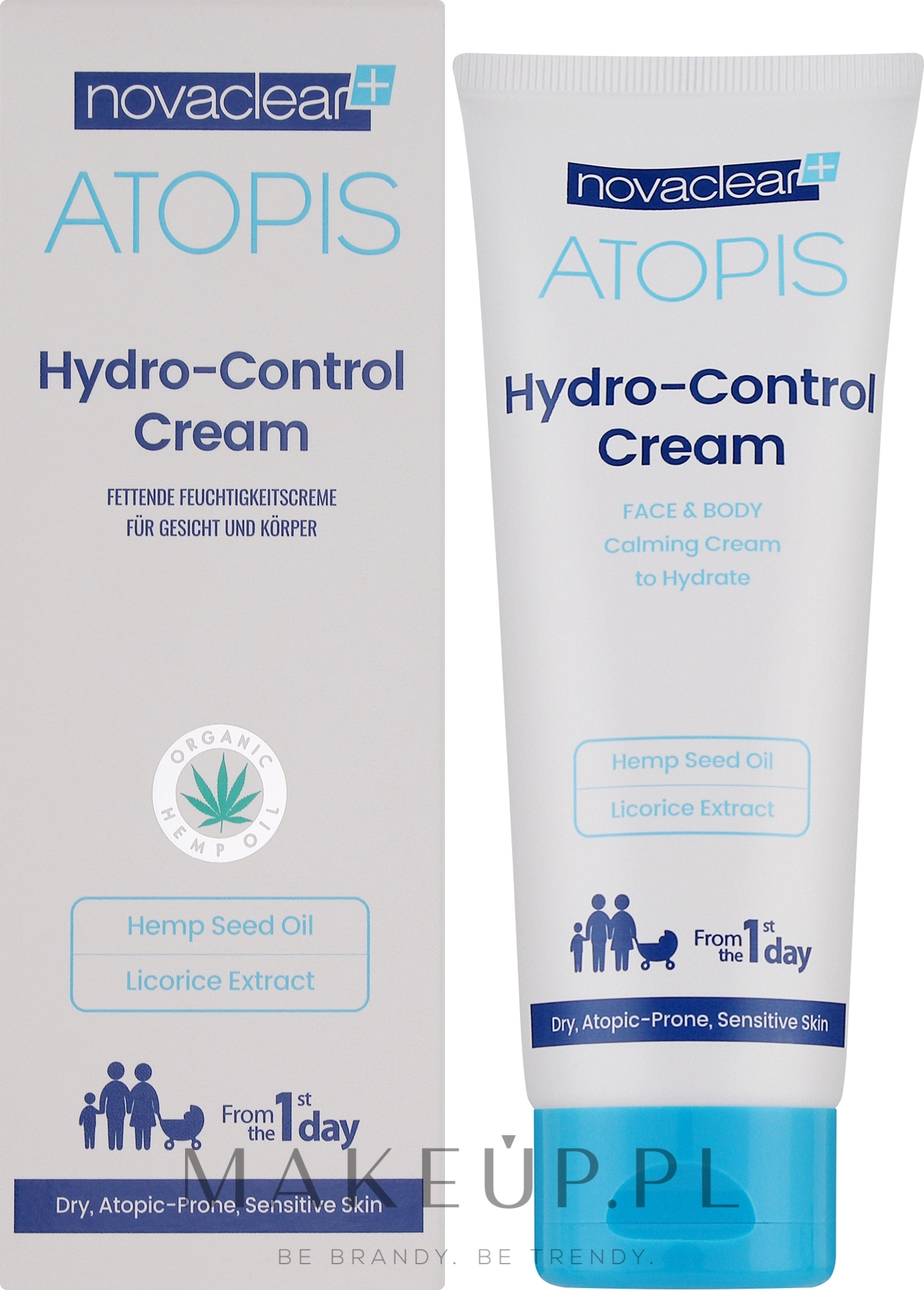 Nawilżający krem do twarzy i ciała - Novaclear Atopis Hydro-Control Cream — Zdjęcie 100 ml