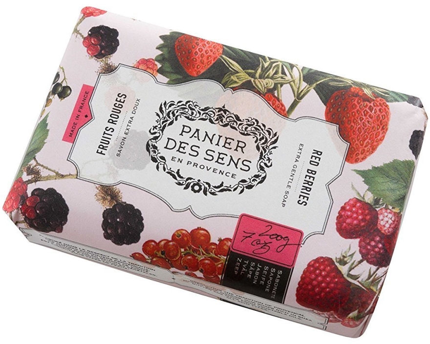 Mydło w kostce - Panier Des Sens Extra Gentle Natural Soap with Shea Butter Red Berries — Zdjęcie N1