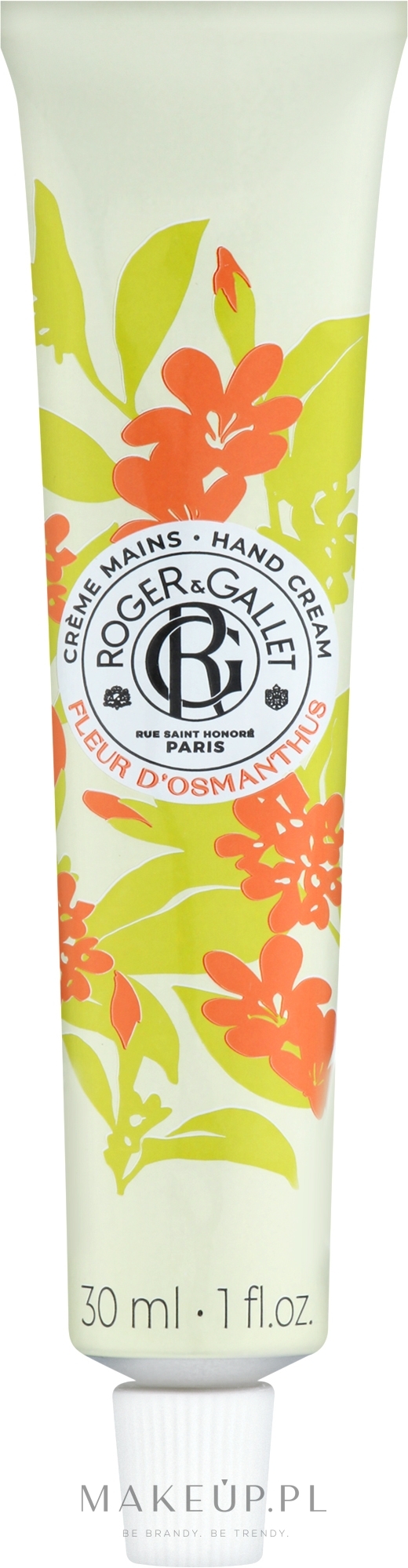 Perfumowany krem do rąk i paznokci Osmantus - Roger&Gallet Fleur d'Osmanthus Hand & Nail Cream — Zdjęcie 30 ml
