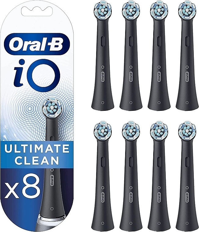 	Głowice do elektrycznej szczoteczki do zębów, czarne, 8 szt. - Oral-B iO Ultimate Clean — Zdjęcie N1