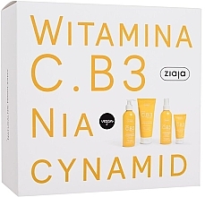 Kup Zestaw - Ziaja Vitamin C.B3 Niacinamide Set (f/cr/50ml + f/gel/190ml + b/balm/200ml + f/tonic/190ml)