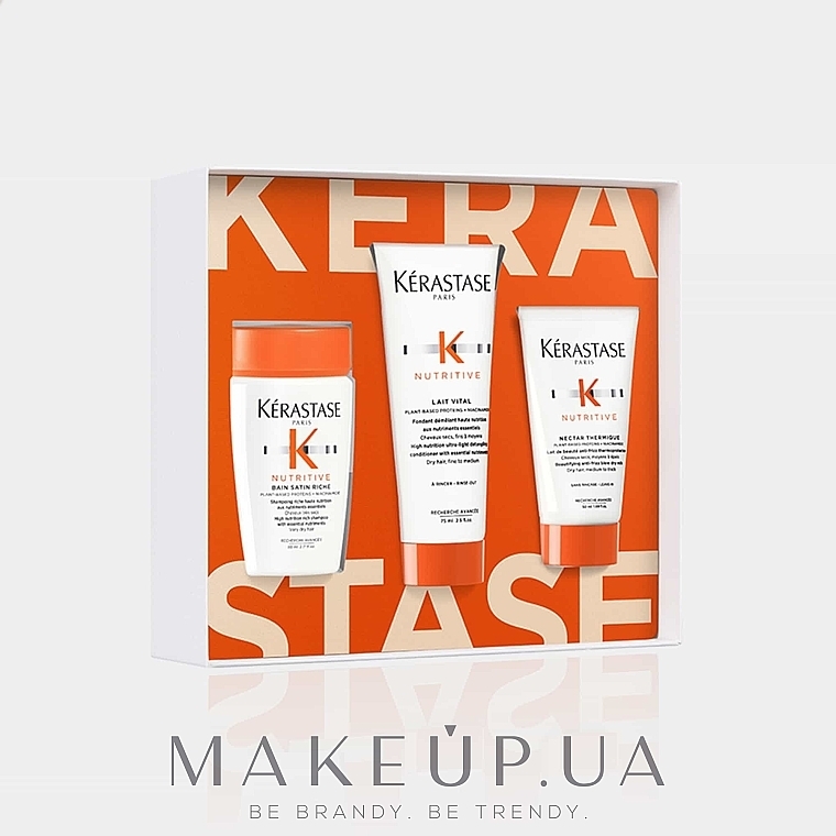 Zestaw - Kerastase Nutritive 2023 (shmp/80ml + h/fondant/75ml + h/milk/50ml) — Zdjęcie N2