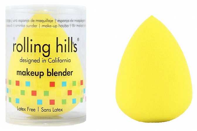 Gąbka do makijażu Żółta - Rolling Hills Makeup Blender Dark Yellow — Zdjęcie N1