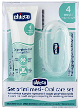 Zestaw - Chicco (teeth gel/30ml + finger brush/1pc) — Zdjęcie N4