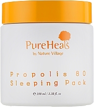 Nawilżająca maseczka do twarzy na noc z ekstraktem z propolisu - PureHeal's Propolis 80 Sleeping Mask — Zdjęcie N2