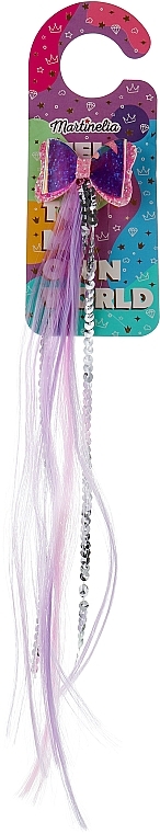 Spinka do włosów 8905B, z liliowym kucykiem - Martinelia Door Hanger Hair Clip Extension — Zdjęcie N1
