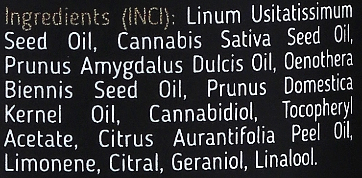 Delikatny olejek do demakijażu z olejem konopnym i 200 mg CBD – Cannamea — Zdjęcie N3