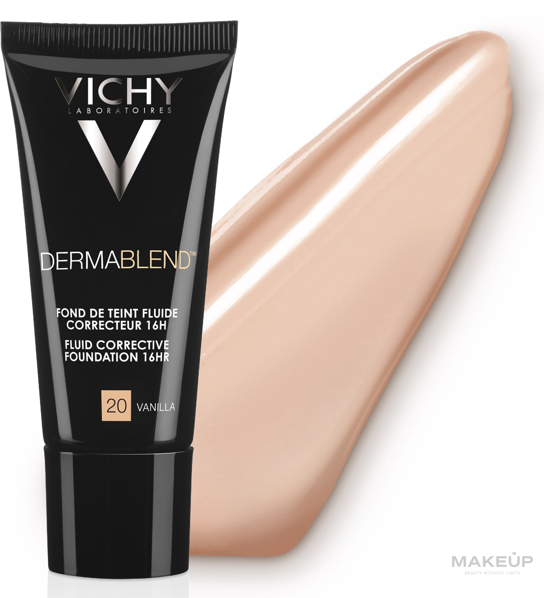 PRZECENA! Podkład korygujący o przedłużonej trwałości - Vichy Dermablend Fluid Corrective Foundation 16HR * — Zdjęcie 20 - Vanilla