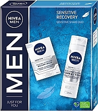 Kup Zestaw - NIVEA MEN Sensitive Recovery (ash/balm/100ml + foam/200ml)