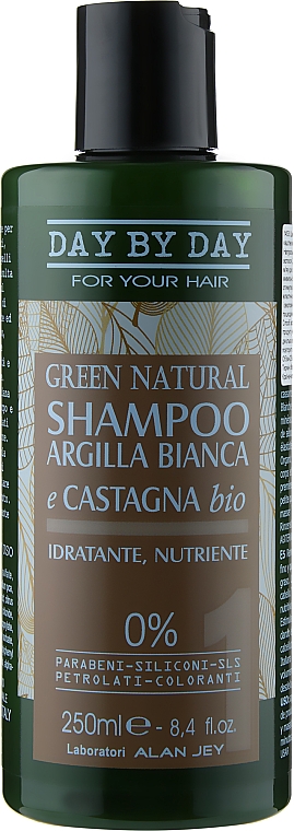 Szampon z białą glinką i kasztanem - Alan Jey Green Natural Shampoo