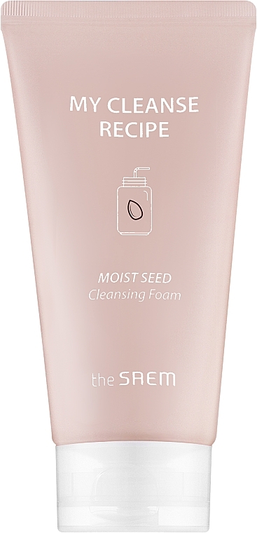 Oczyszczająca pianka do mycia twarzy z ekstraktami z soi, zboża i ryżu - The Saem My Cleanse Recipe Cleansing Foam-Moist Seed — Zdjęcie N1