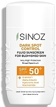 Kup Fluid przeciwsłoneczny do twarzy - Sinoz Dark Spot Control Fluid Sunscreen SPF50+ / PA++++