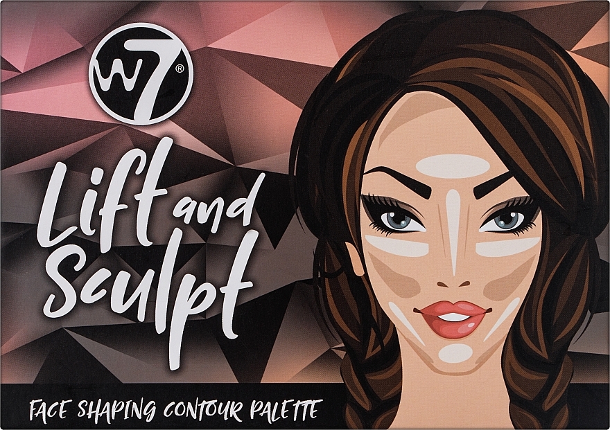 Paletka do konturowania twarzy - W7 Lift & Sculpt Face Shaping Contour Palette — Zdjęcie N2