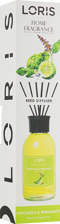 Dyfuzor zapachowy Paczula i bergamotka - Loris Parfum Patchouli & Bergamot Reed Diffuser — Zdjęcie N4