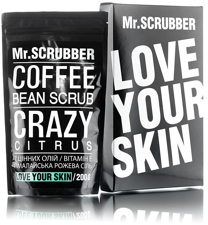 Peeling kawowy do twarzy i ciała Cytrusy - Mr.Scrubber Crazy Citrus Scrub — Zdjęcie N1