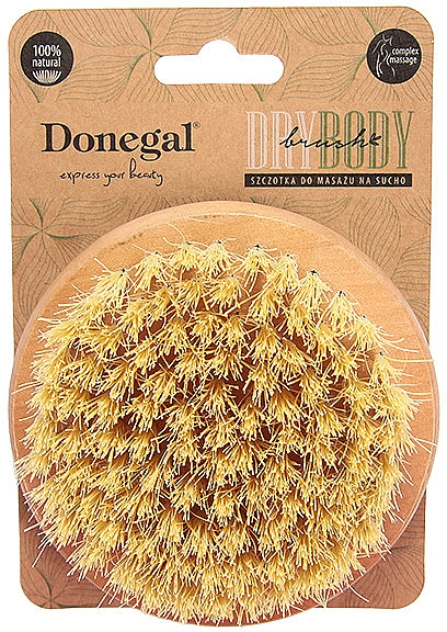 Szczotka do masażu na sucho, 10 x 10 x 7,8 cm, 6050 - Donegal Dry Body Brush — Zdjęcie N2