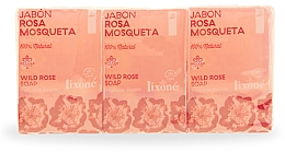 Kup Zestaw - Lixon Wild Rose Soap (soap/3x125g)
