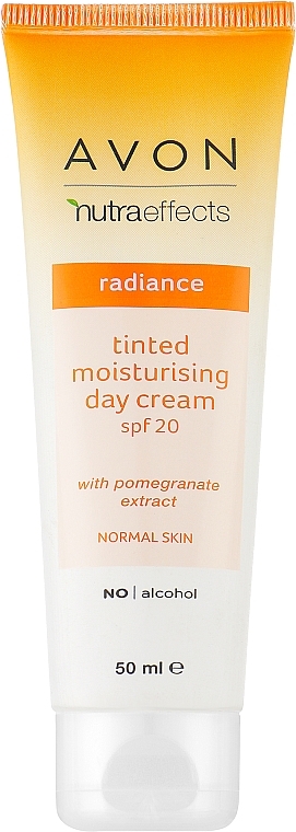 Nawilżająco-koloryzujący krem do twarzy na dzień SPF 20 - Avon Nutra Effects Radiance Tinted Moisturising Day Cream