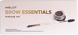 Kup Zestaw do makijażu brwi - Inglot Brow Essentials Makeup Set (brow/liner/2g + brush)