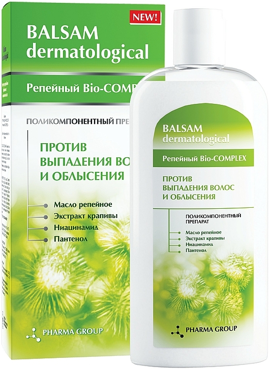 Balsam przeciw wypadaniu włosów Łopianowy bio-complex - Pharma Group Laboratories Balsam Dermatological 